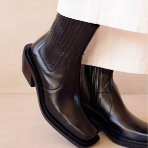 Alohas Ranch Black Western Cowboy Boots Sz 42